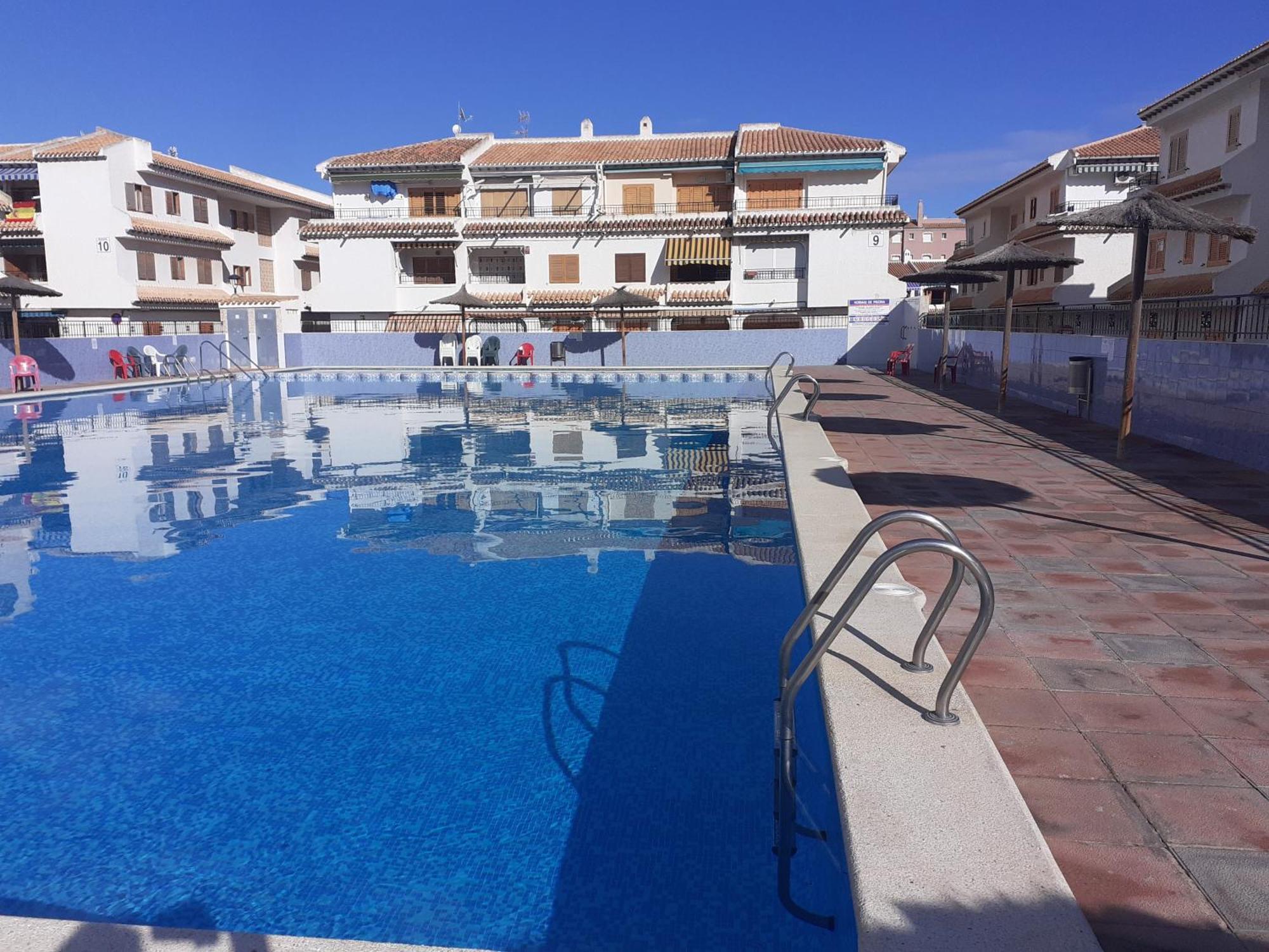 Apartamento Santa Pola, En Playa Del Tamarit Con Piscina. Ngoại thất bức ảnh